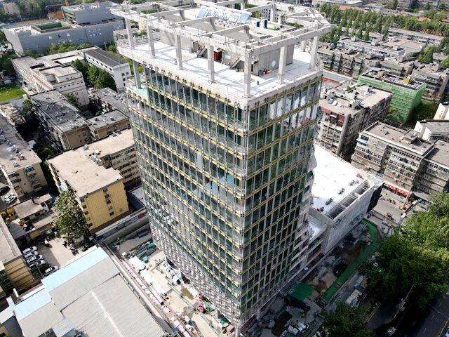 进度条刷新！西安市边家村工人文化宫新建项目已全面进入装饰装修、外立面工程、室外工