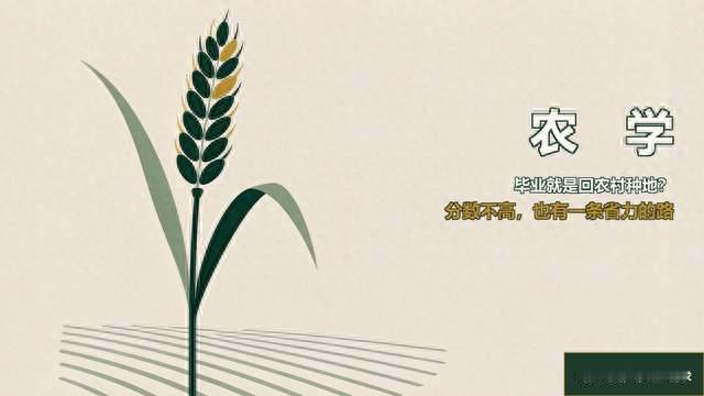 农学就是回农村种地？分数不高的孩子，它反而藏了条最省力的路