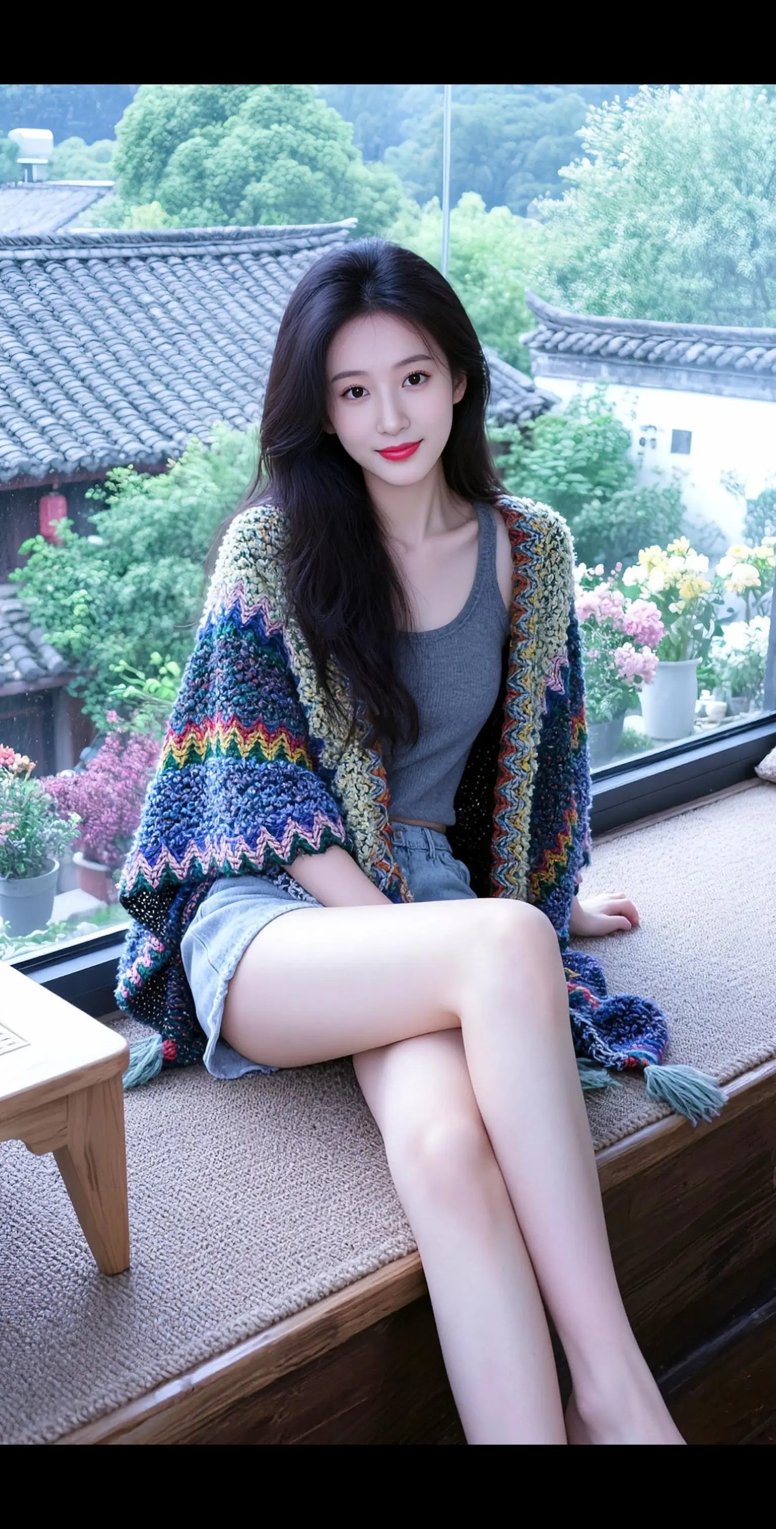 AI窗畔生活照 ai创作