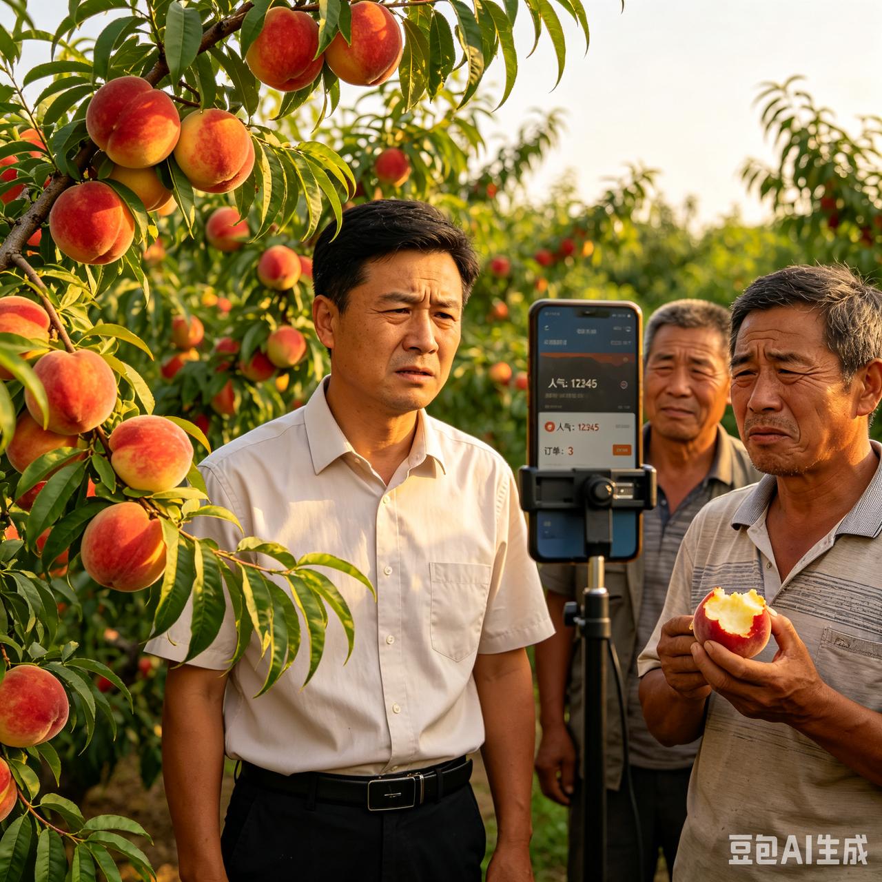 大马圈村的血布袋桃已然熟透，可新上任的第一书记却愁容满面——直播间里人气颇高，订