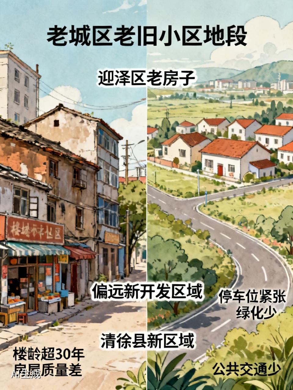 在太原买房，有些位置确实容易让人后悔。比如老城区某些老旧小区集中的地段。以迎泽区