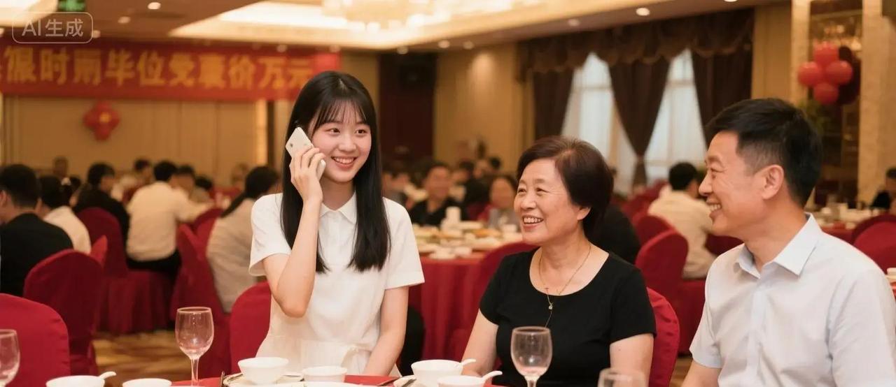 周六晚，本市悦华酒店升学宴热热闹闹，表妹林月月考上青禾大学全家刷屏恭喜，却唯独没