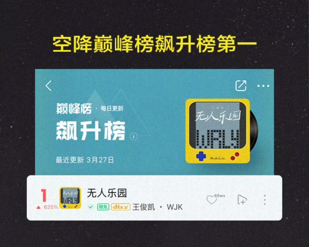 王俊凯新歌无人乐园战报王俊凯新歌《无人乐园》战报出炉💙上线56秒评论破999+