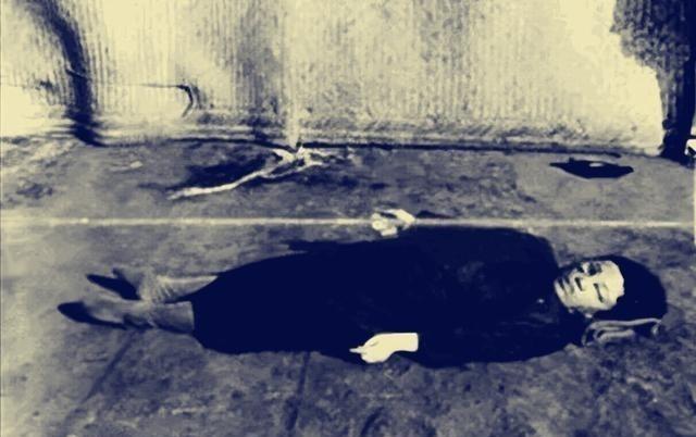 1925年12月25日，辽中县老达房乡，韩淑秀被枪决后，一张罕见的遗容，照片中的