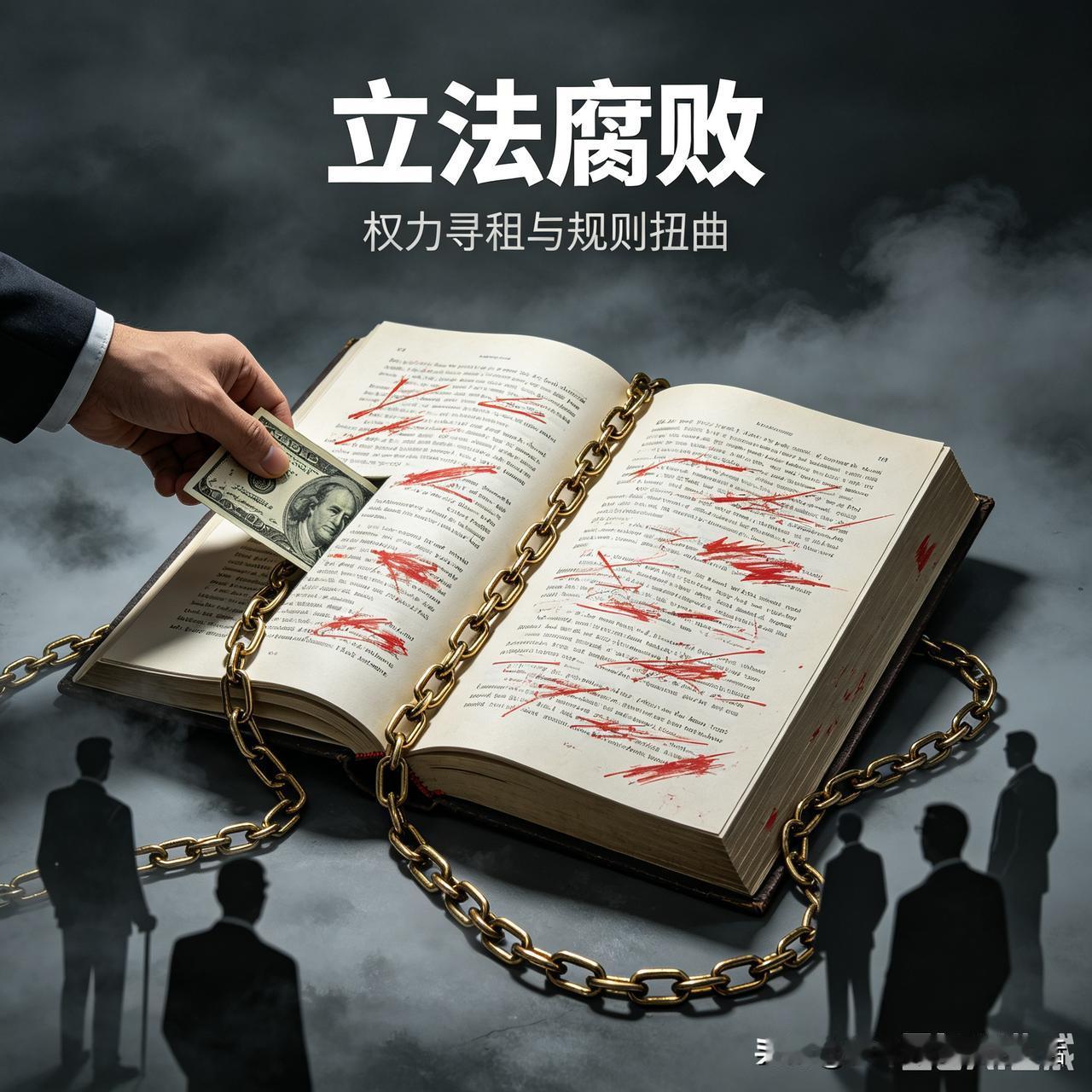 立法腐败，才是最可怕的腐败
 
普通人说起腐败，只知道官员收钱办事，却不知道，立