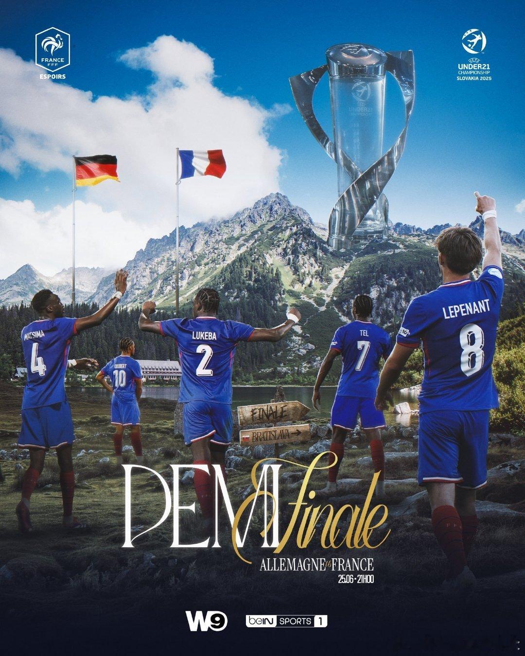 【比赛预告】 🇩🇪vs🇫🇷北京时间明天凌晨3点，我们将于德国U21队争夺