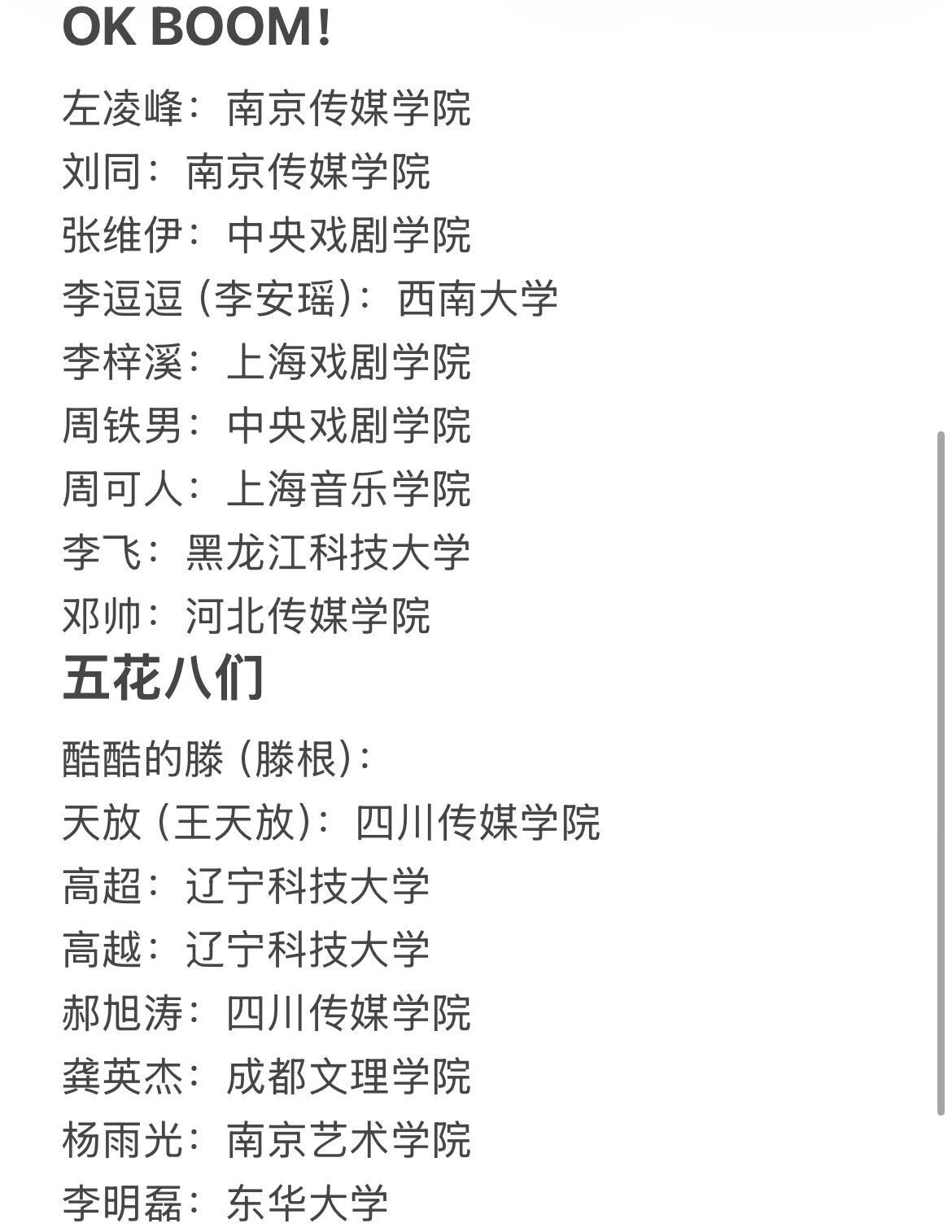 喜2部分喜人毕业院校盘点 