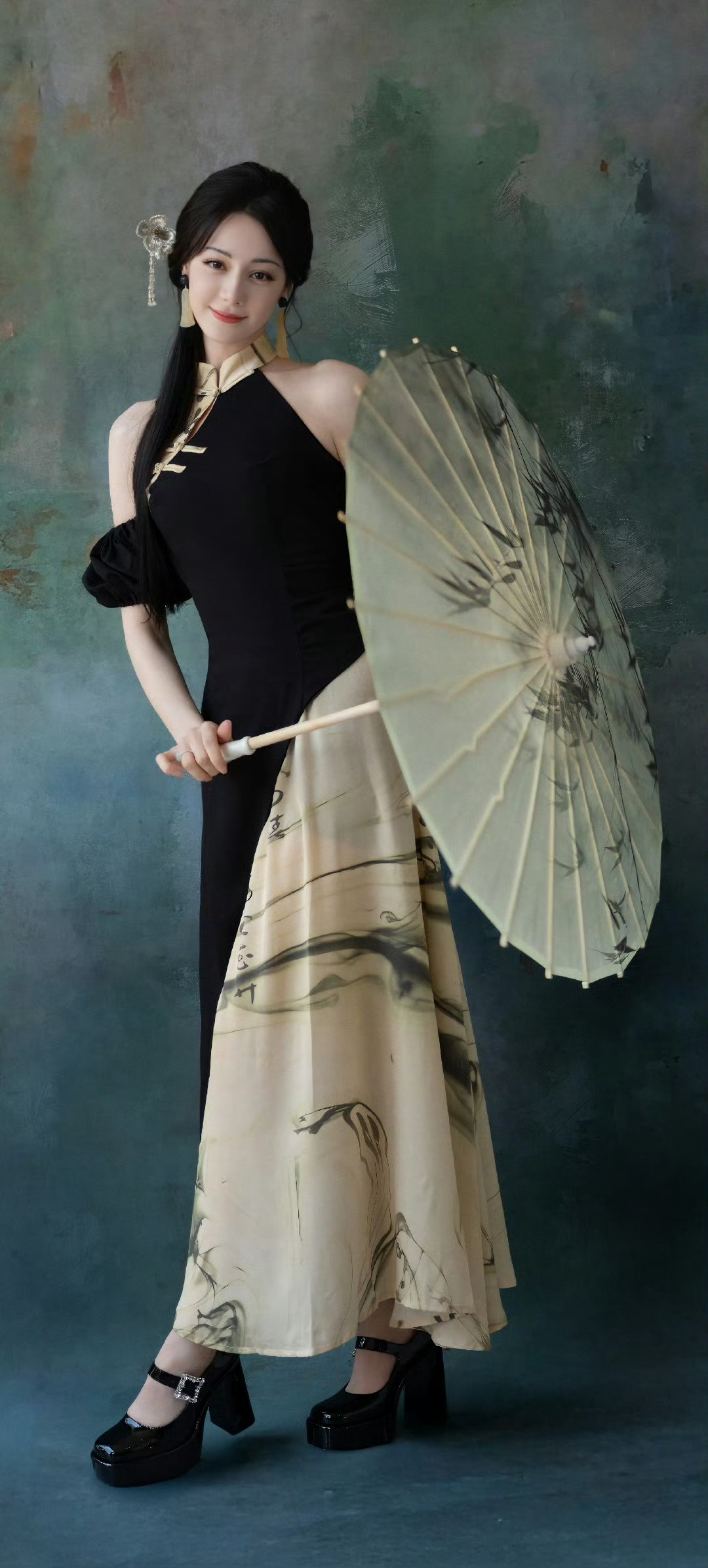 迪丽热巴穿这么美的造型摔跤那也是千金大小姐[舔屏][舔屏] ​​​
