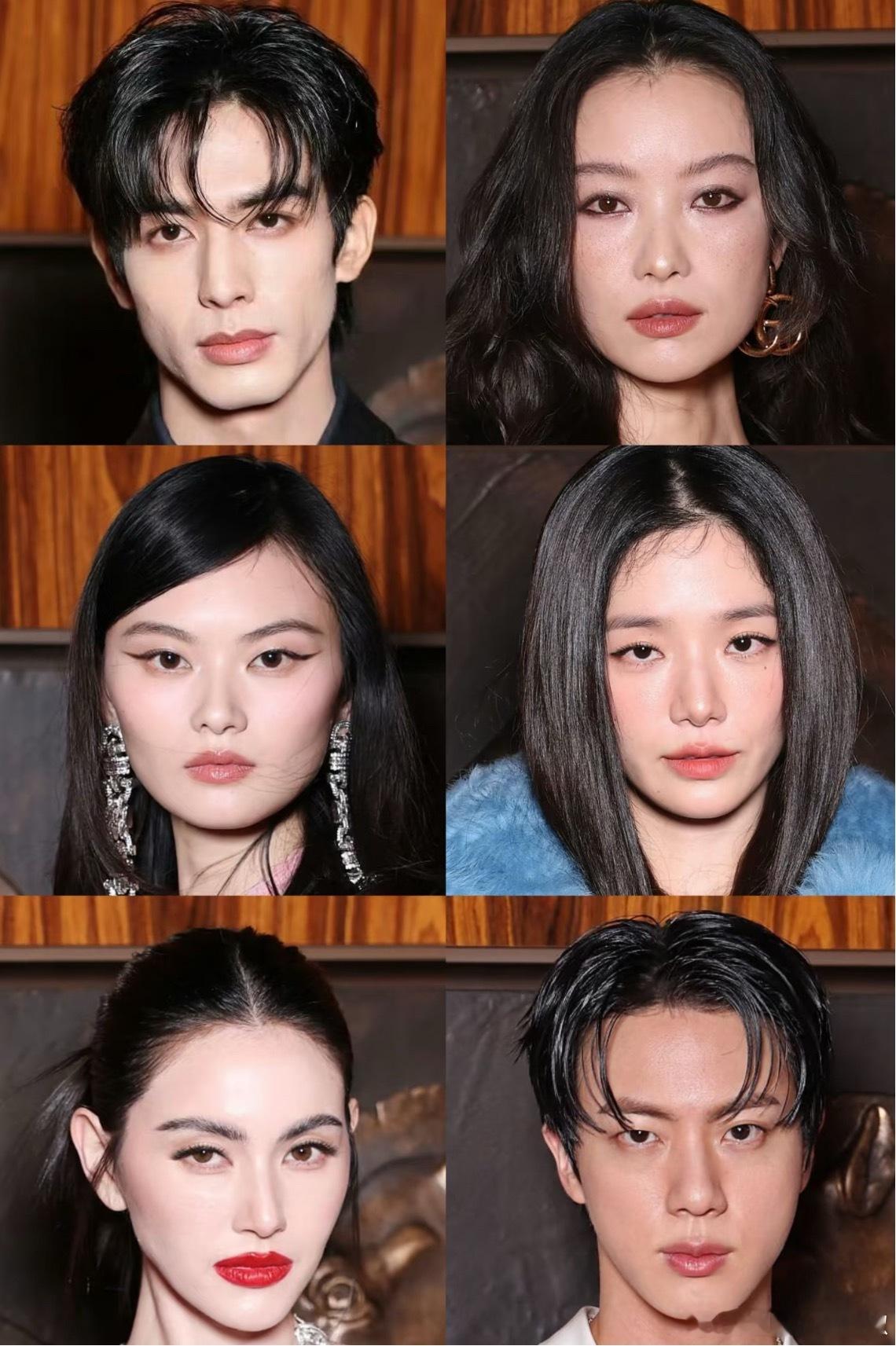 GUCCI大秀G社怼脸生图，请浅评倪妮、宋威龙、贺聪、mai、金硕珍、朴圭瑛 ​