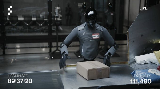 一家机器人公司 Figure AI，于 4 天半前发起了一场直播，让他们的 F0