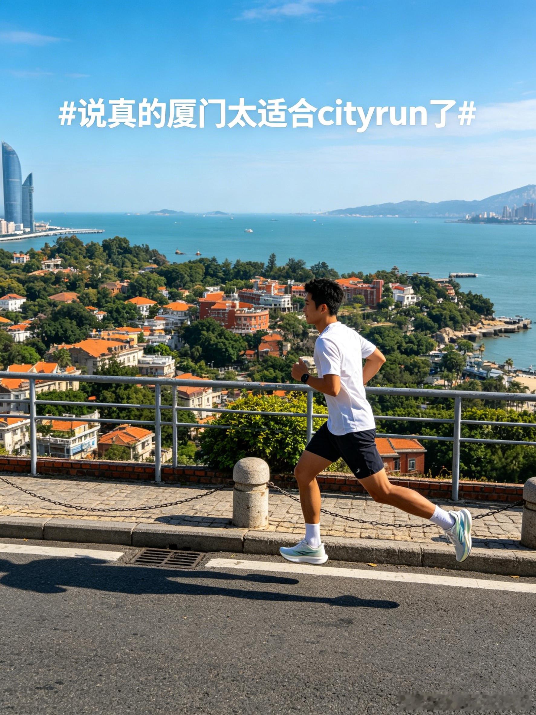 说真的厦门太适合cityrun了别的城市跑步，你在跟红绿灯和尾气较劲。厦门不一样