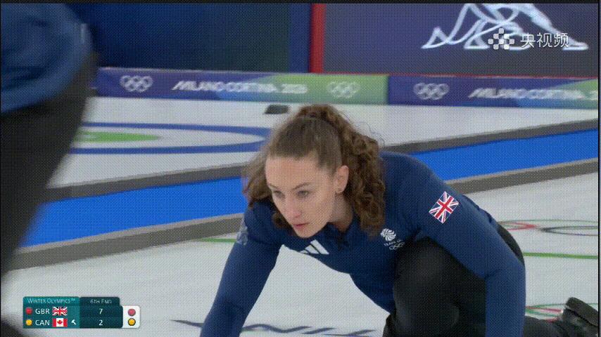 【奥运冰壶】多兹三飞成功解围，加拿大本局后手只拿到一分苏格兰7-3加拿大 