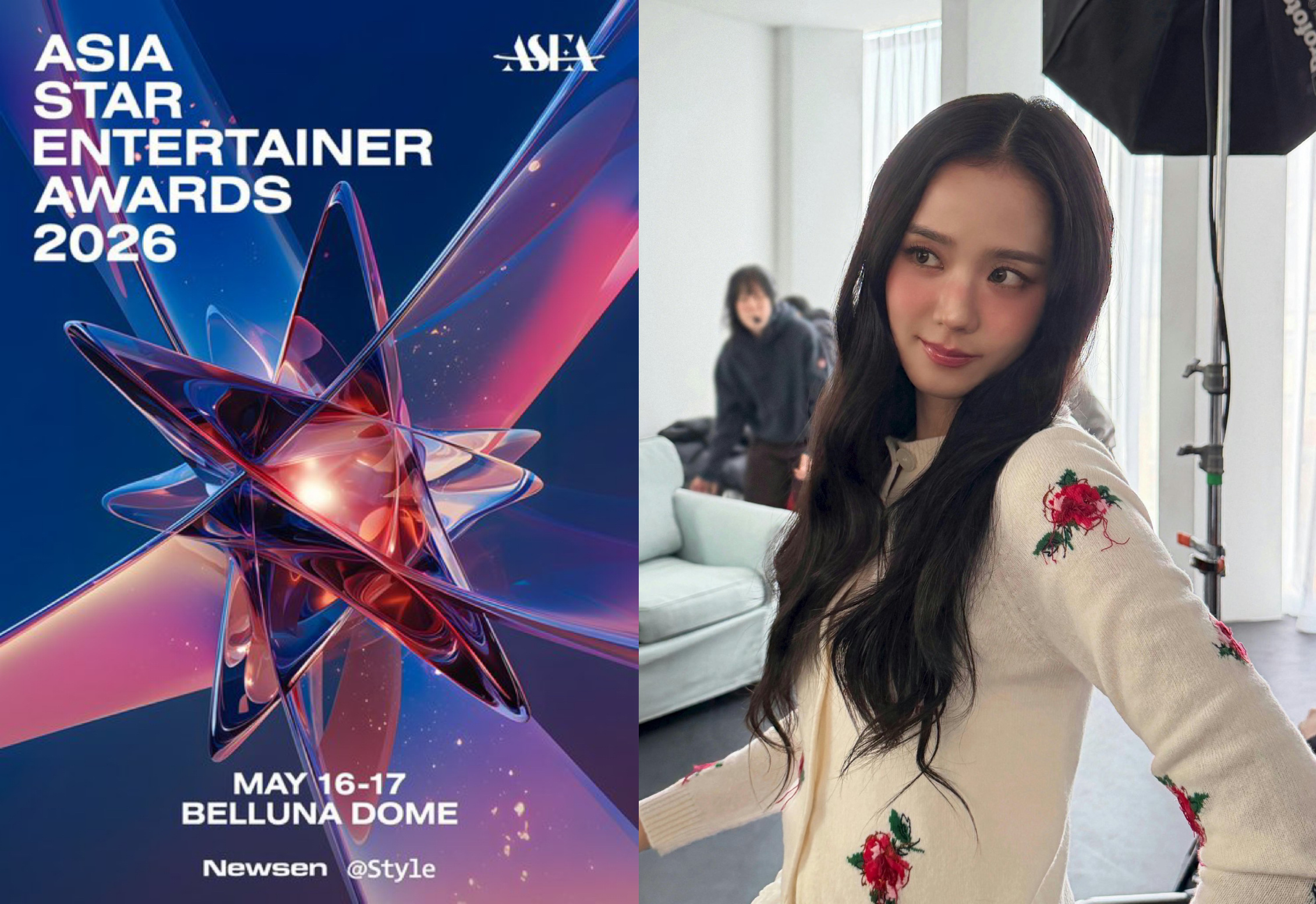 JISOO入围2026年亚洲明星盛典（ASEA）首轮四大奖项提名：• 最佳艺人（