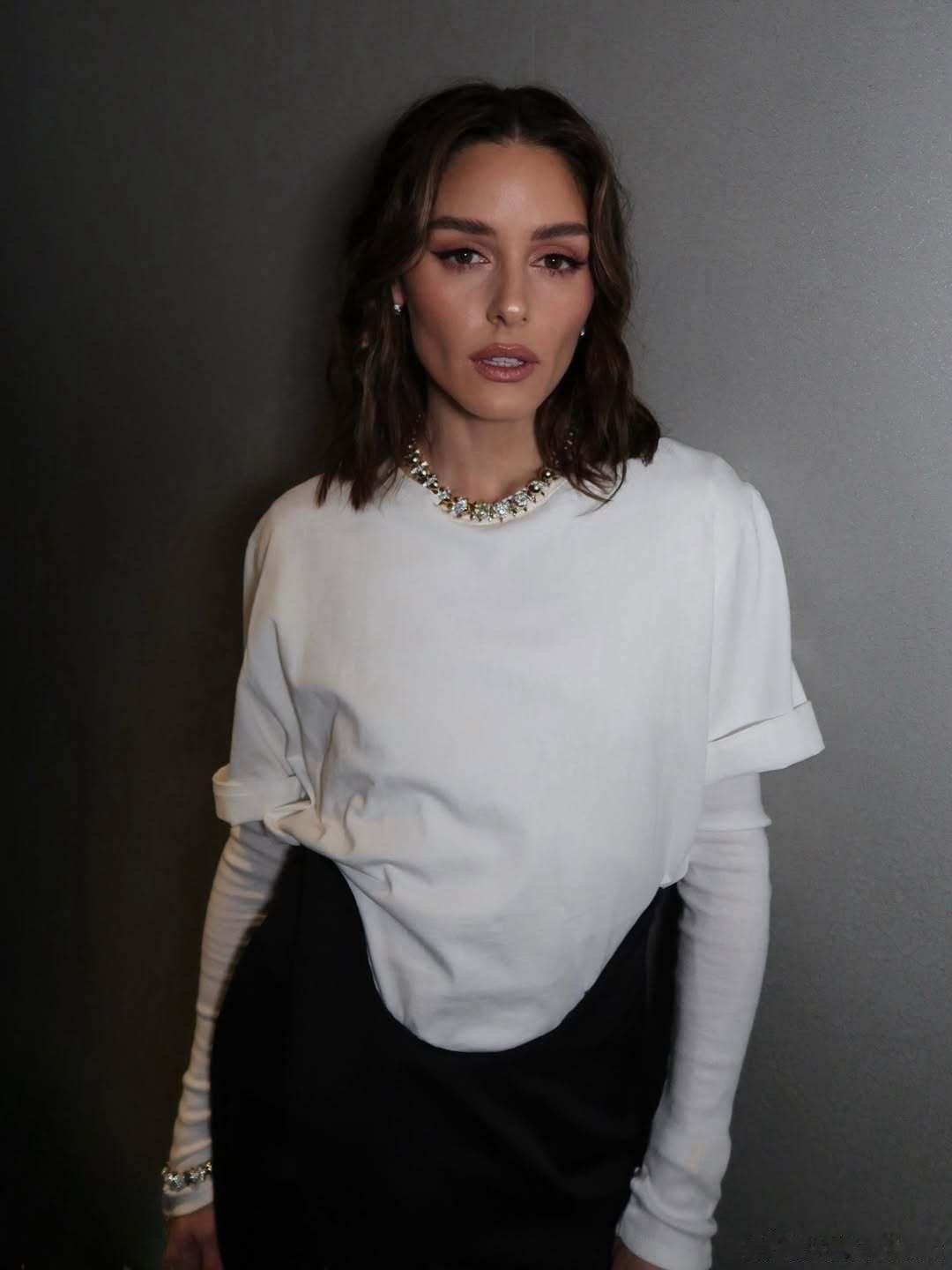 olivia palermo奥利维亚巴勒莫分享近期时尚活动的妆造细节，虽然时装周