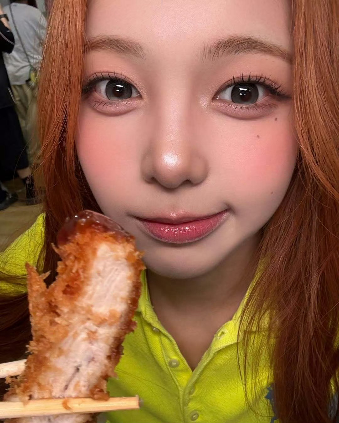 小宝宝，不过我真想吃这个大厚肉鸡排呀还是猪排