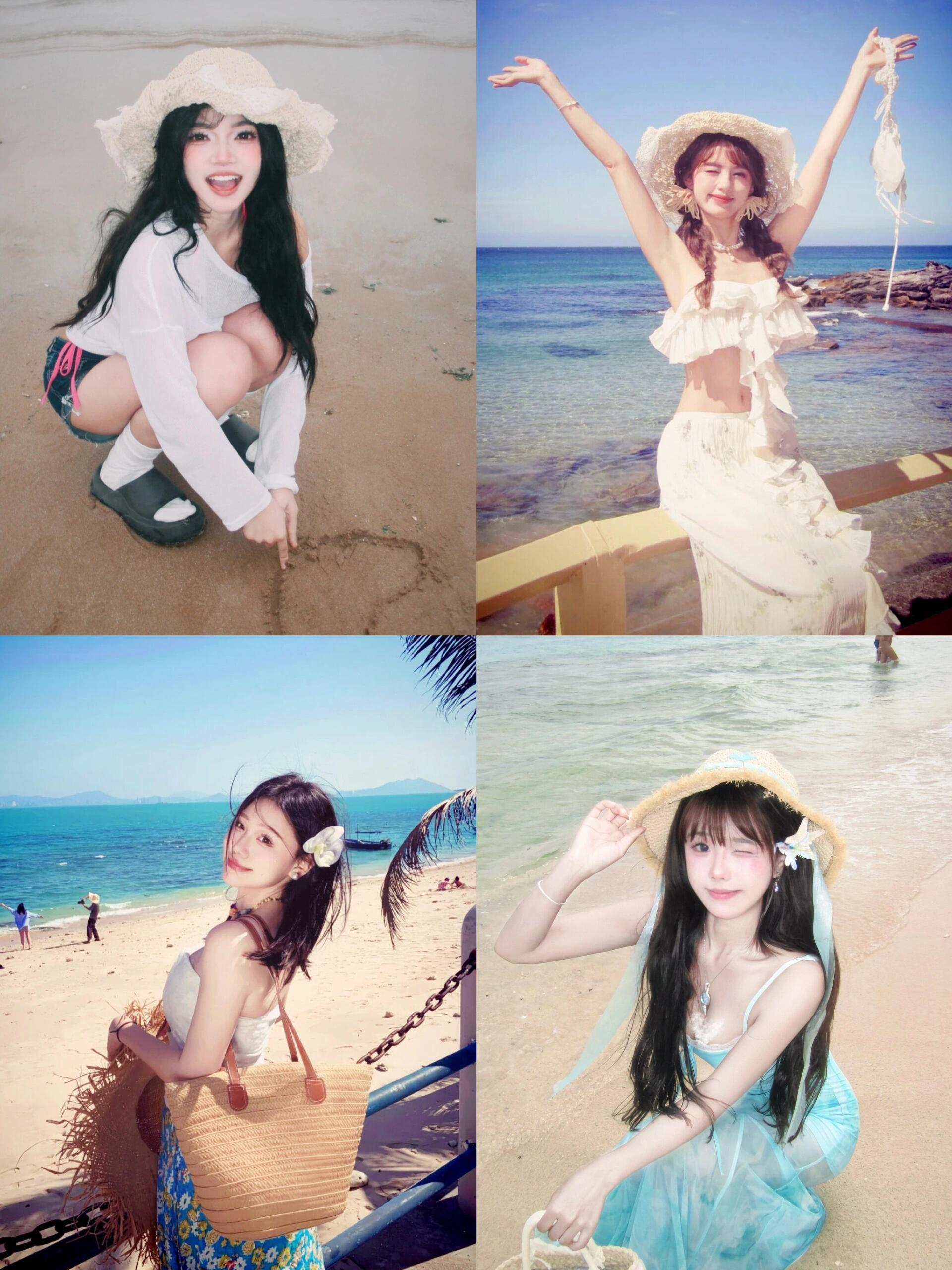 提前预习｜一些古早海边拍照姿势🌊 ​​​