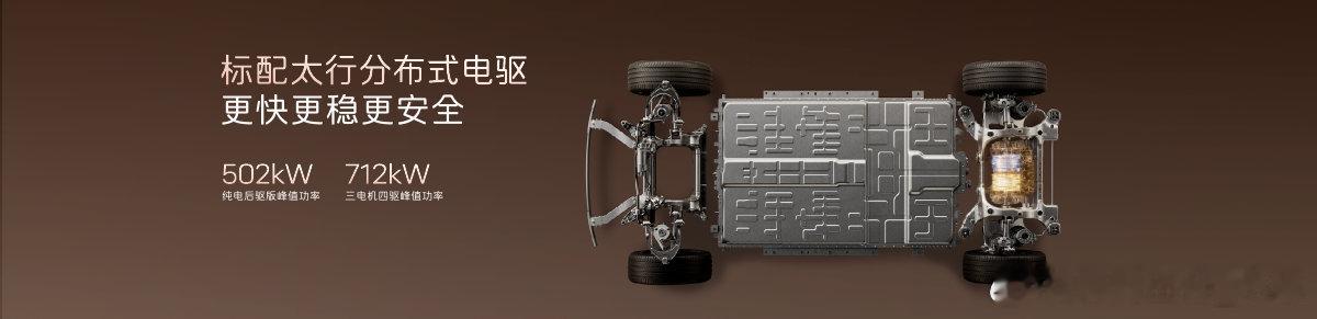 太行分布式电驱+智能空气悬架舒适性提升，车身高度主动调节三电机四驱零百 2.78