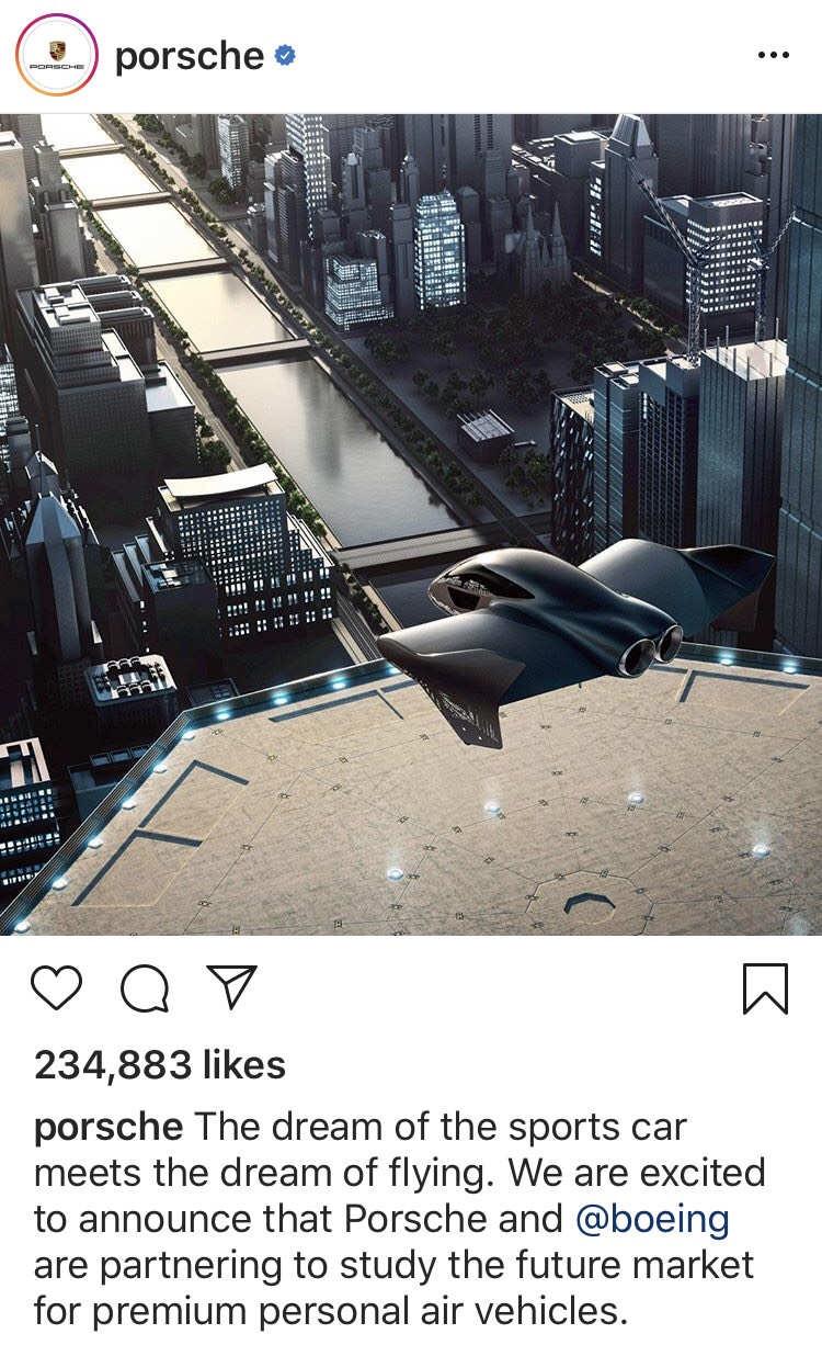 你能想象天天拥堵的城市上空飘过酷帅的飞行跑车队吗？ 就如智能手机的出现颠覆了电子
