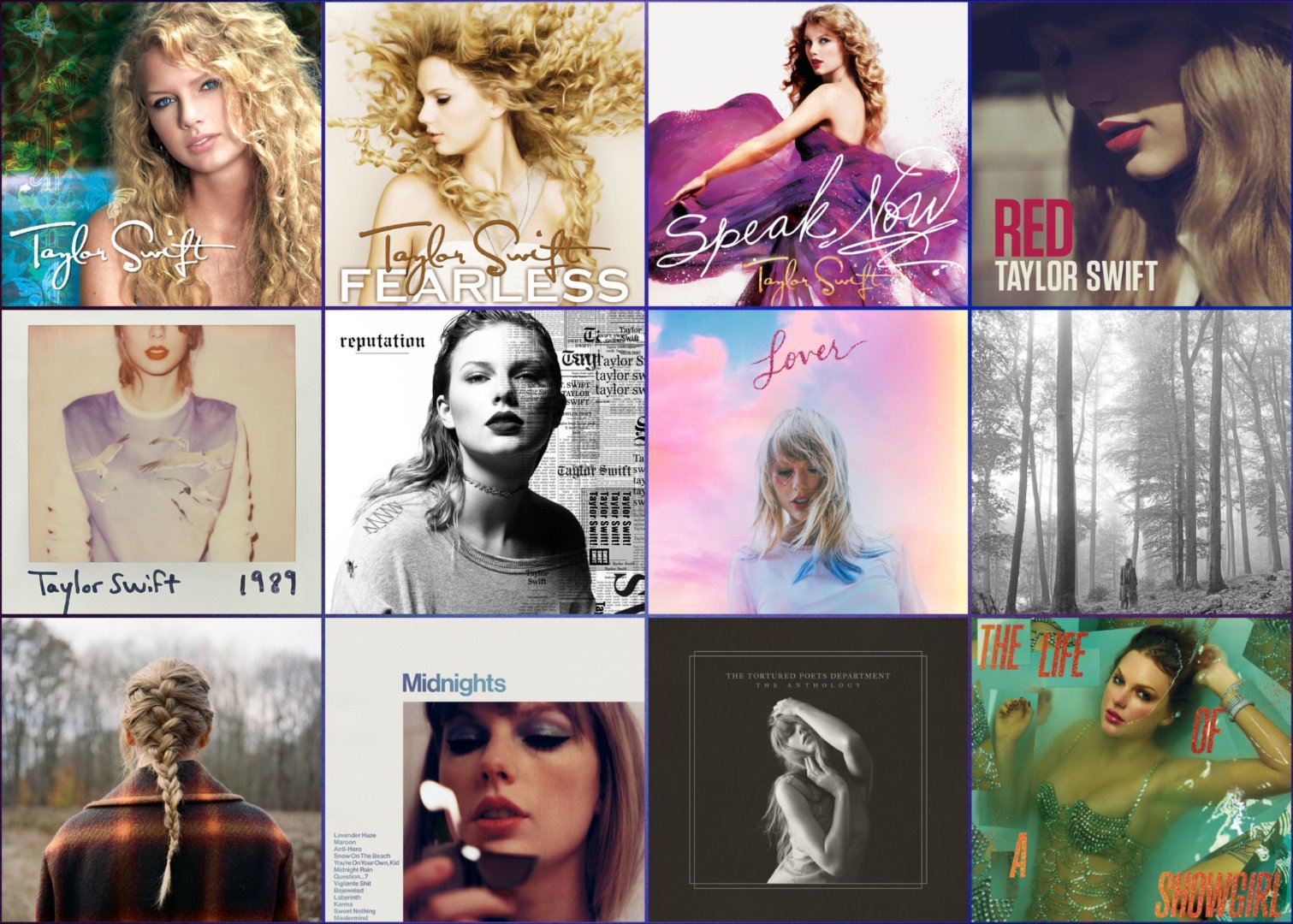 ‼️🎧纪念 Taylor Swift 出道 20 周年，你觉得她的哪张专辑最伟