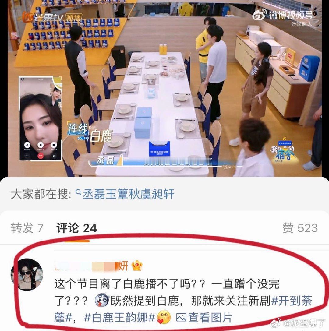 谁离开谁会失去关注度，白鹿粉丝心没数啊 