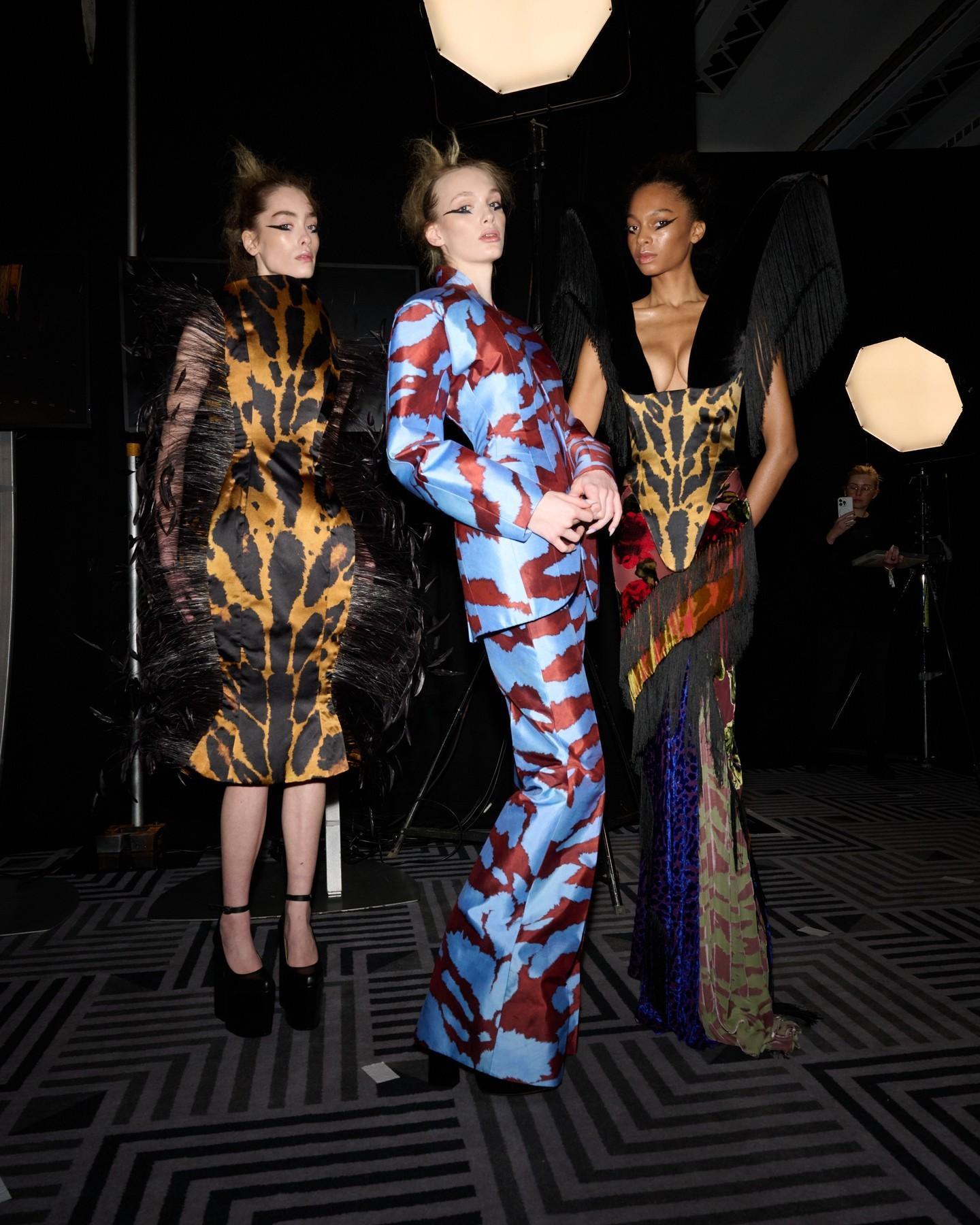 Harris Reed 2026秋冬系列时装秀Backstage，大火的伦敦新势