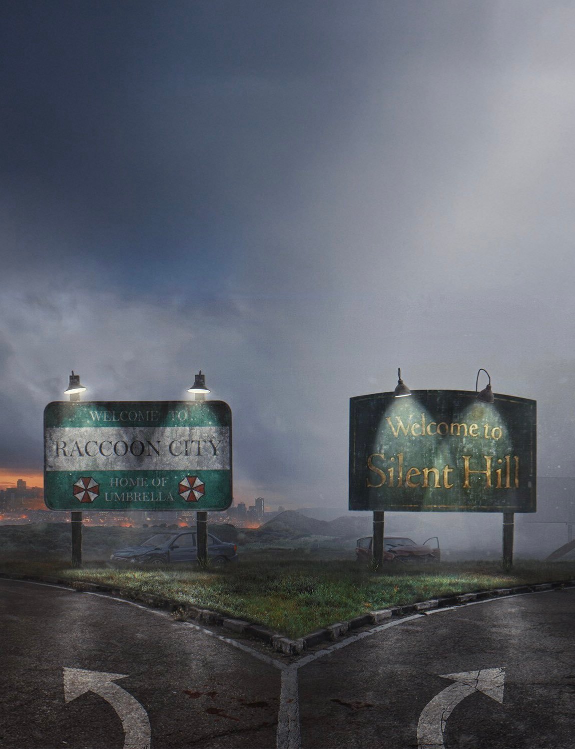 如果可以选一个城镇打卡 下面你会选哪个？🔘浣熊市🔘寂静岭 ​​​