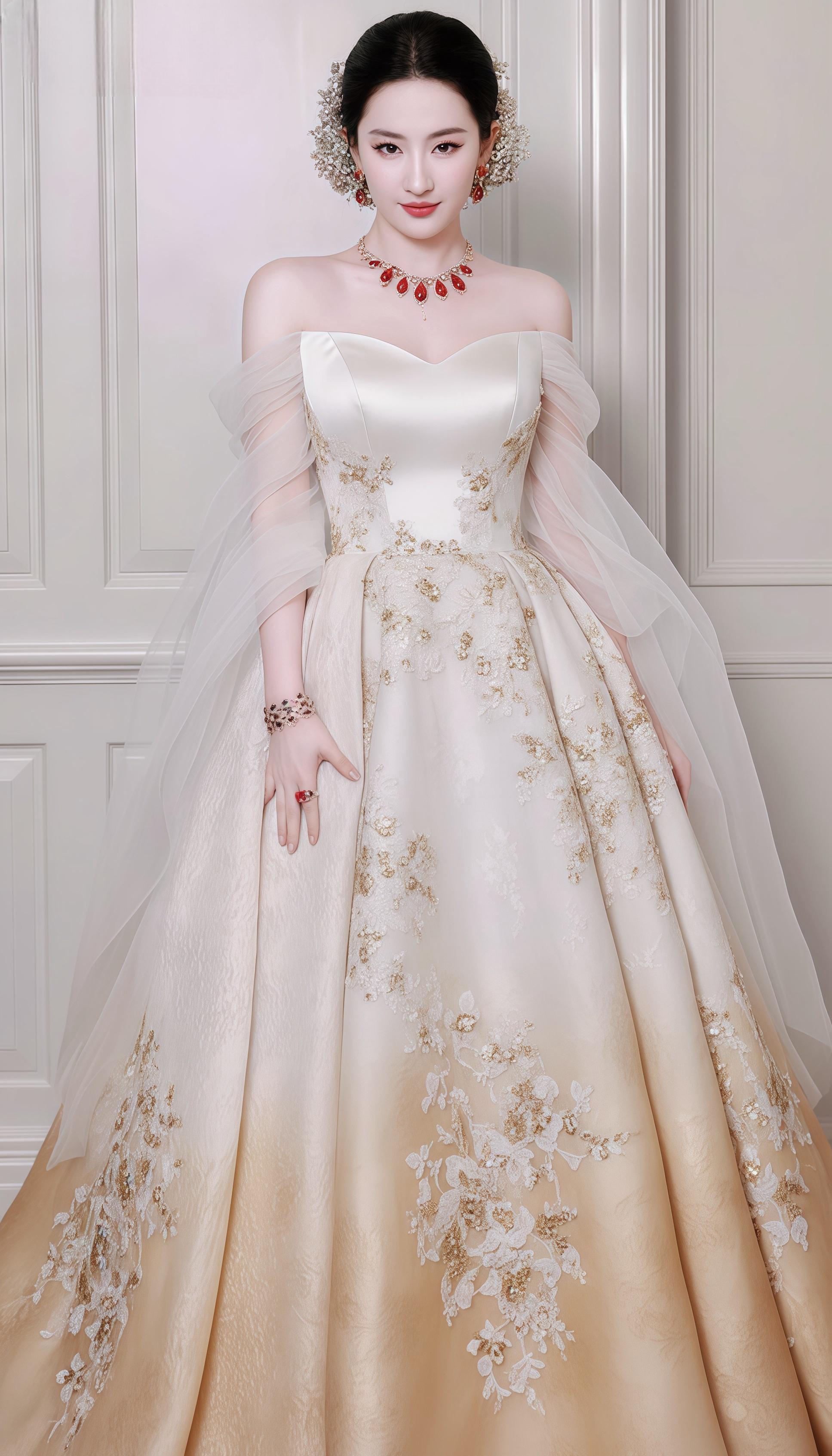 Ai给女神设计的礼服