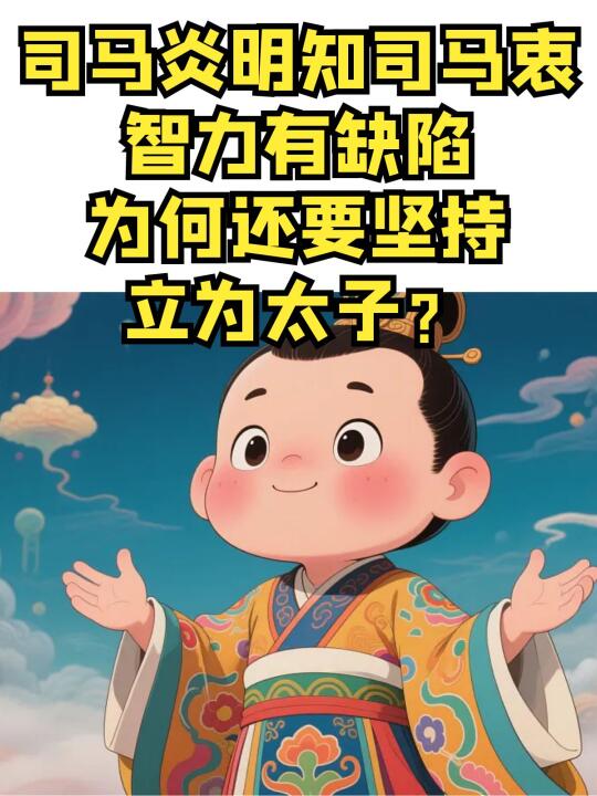 司马炎明知司马衷智力低，何要坚持立为太子