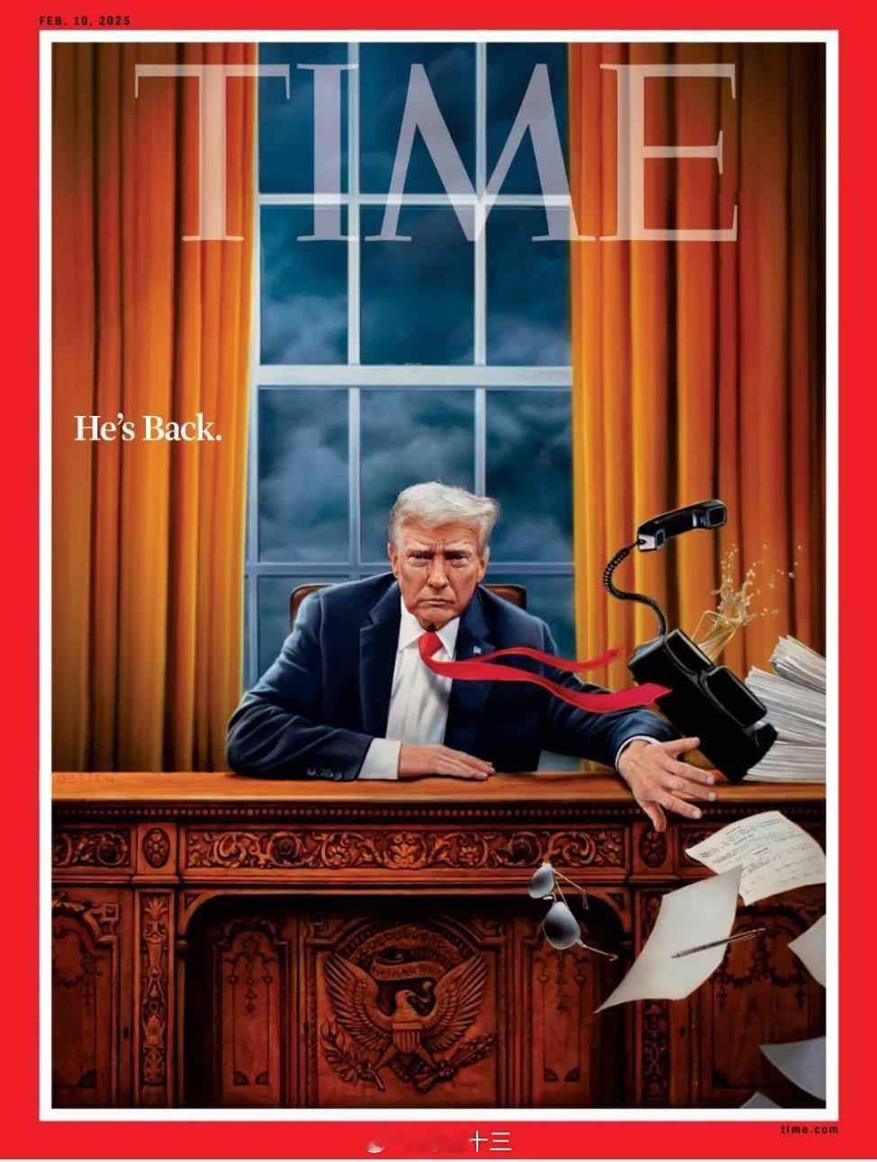 特朗普称将撤销拜登所有行政命令 《时代》周刊发布﻿ 特朗普﻿就职特别封面！  T