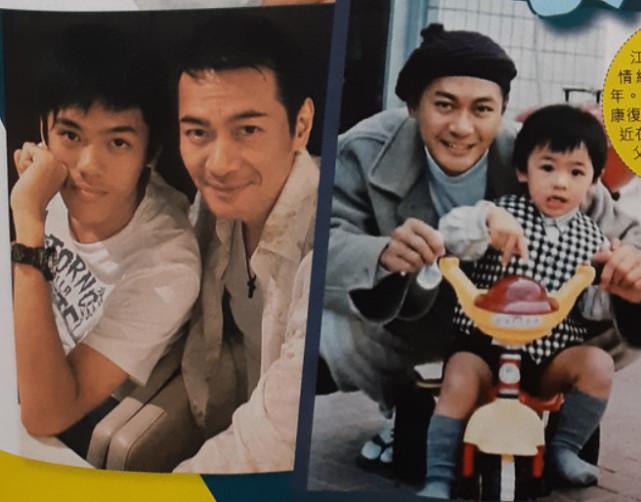 江华与他儿子，他帅他儿子也不赖，看得出来他很宠儿子的。