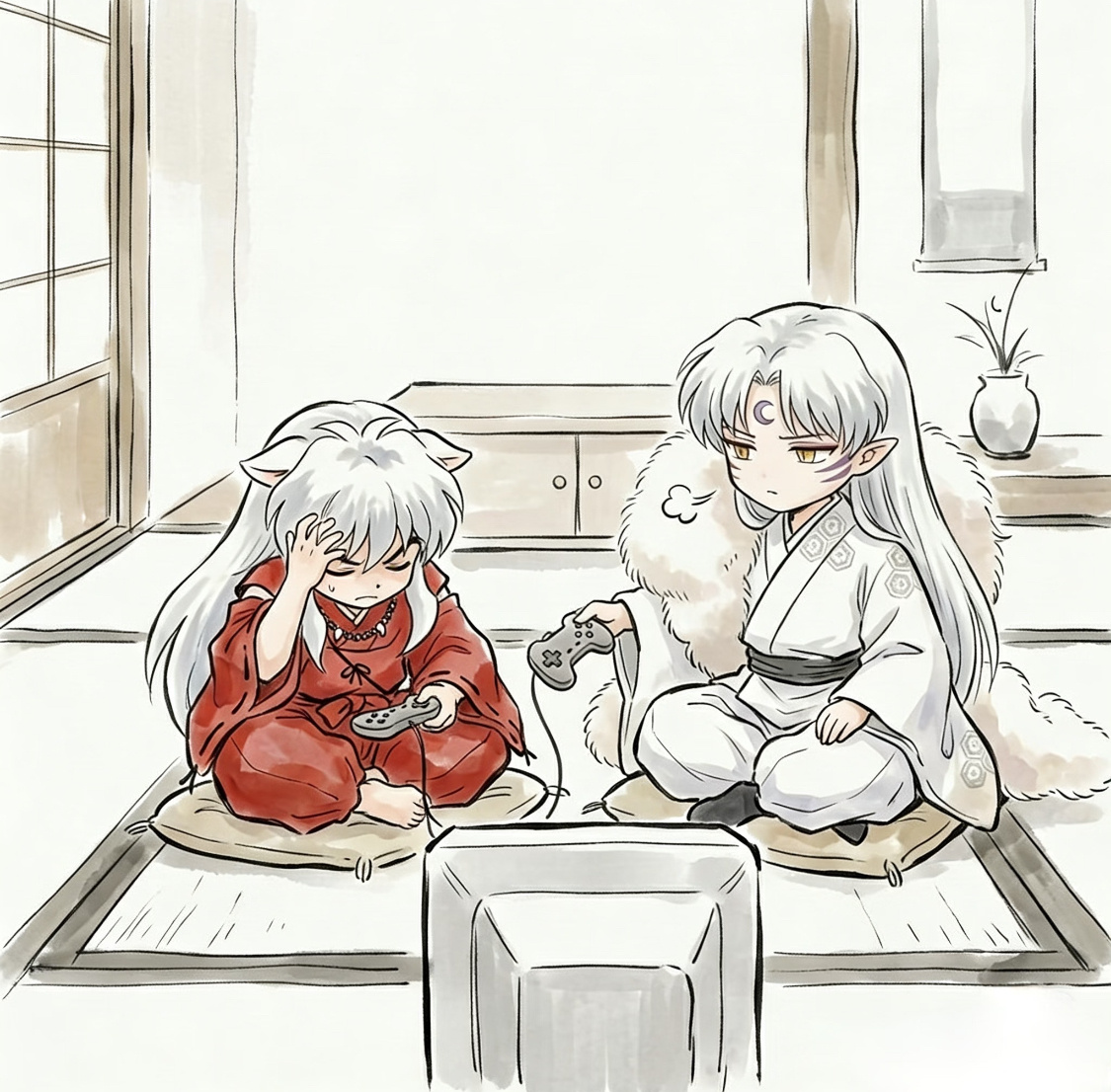 犬夜叉的兄弟日常，太有爱了！