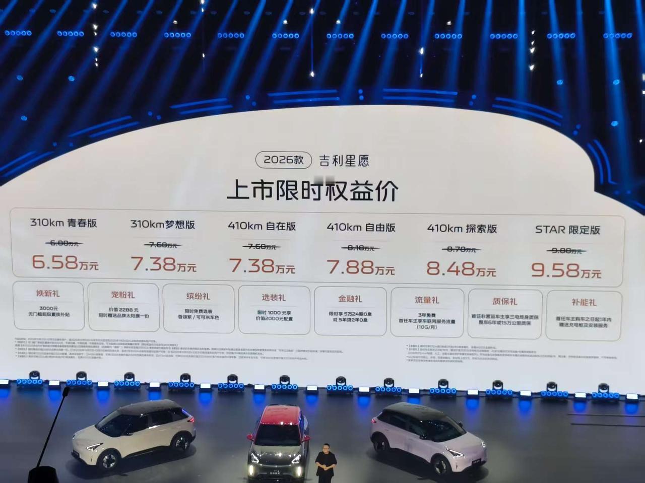 车盟快讯：10月10日，2025年吉利汽车用户大会暨2026款吉利星愿上市发布会