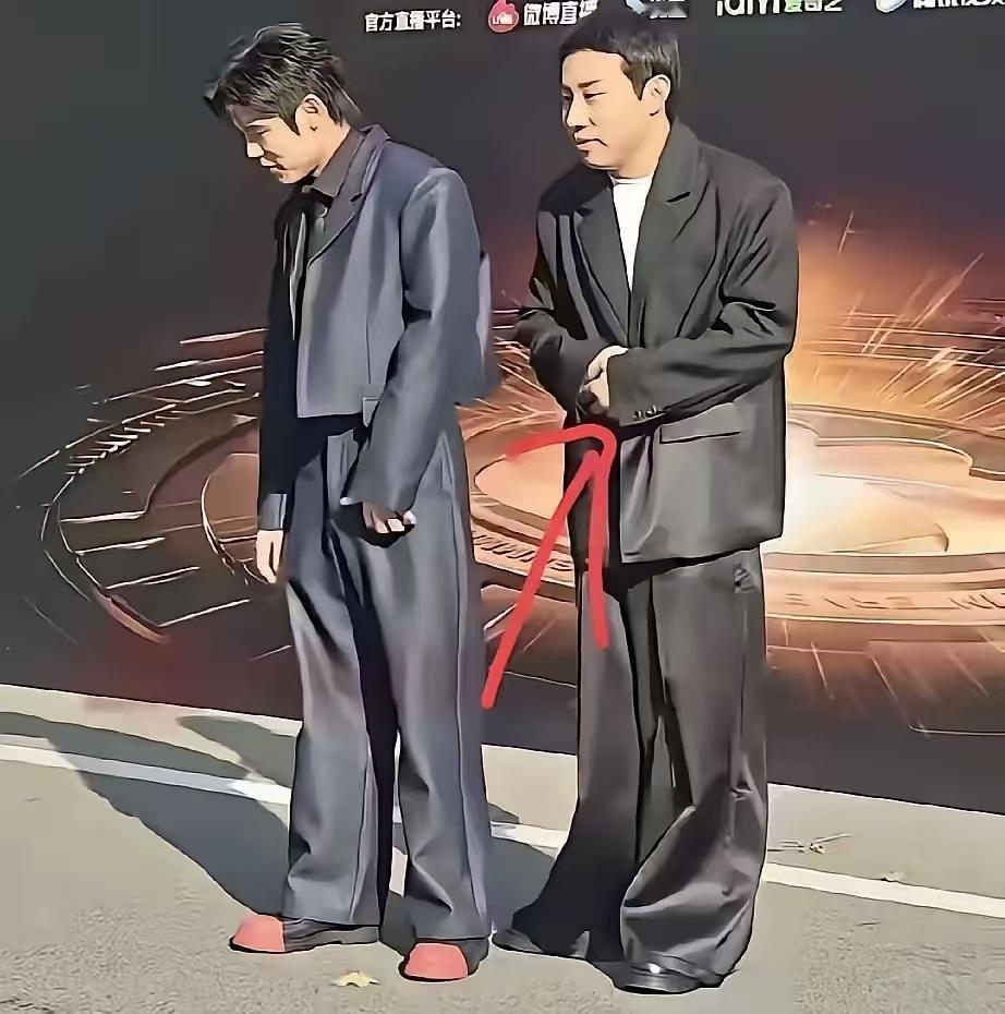 这么火的男明星，为什不穿一套合身的衣服呢？合身的更像卖保险和物业的，也是为了跟穿