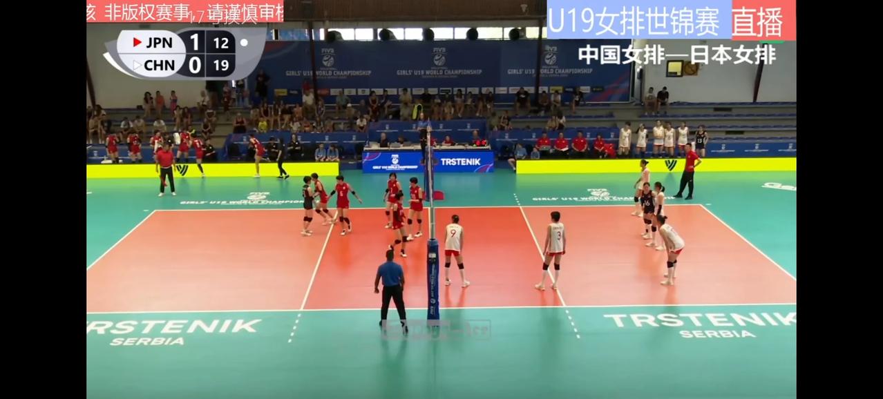 u19女排世界锦标赛，中国女排3:2战胜日本女排，取得小组三连胜。
昨晚的比赛，