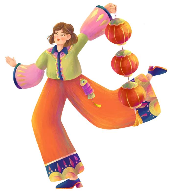 央视元宵晚会的《好彩头》节目真的美炸了！舞者们身着绚丽多彩的服饰，在舞台上翩翩起