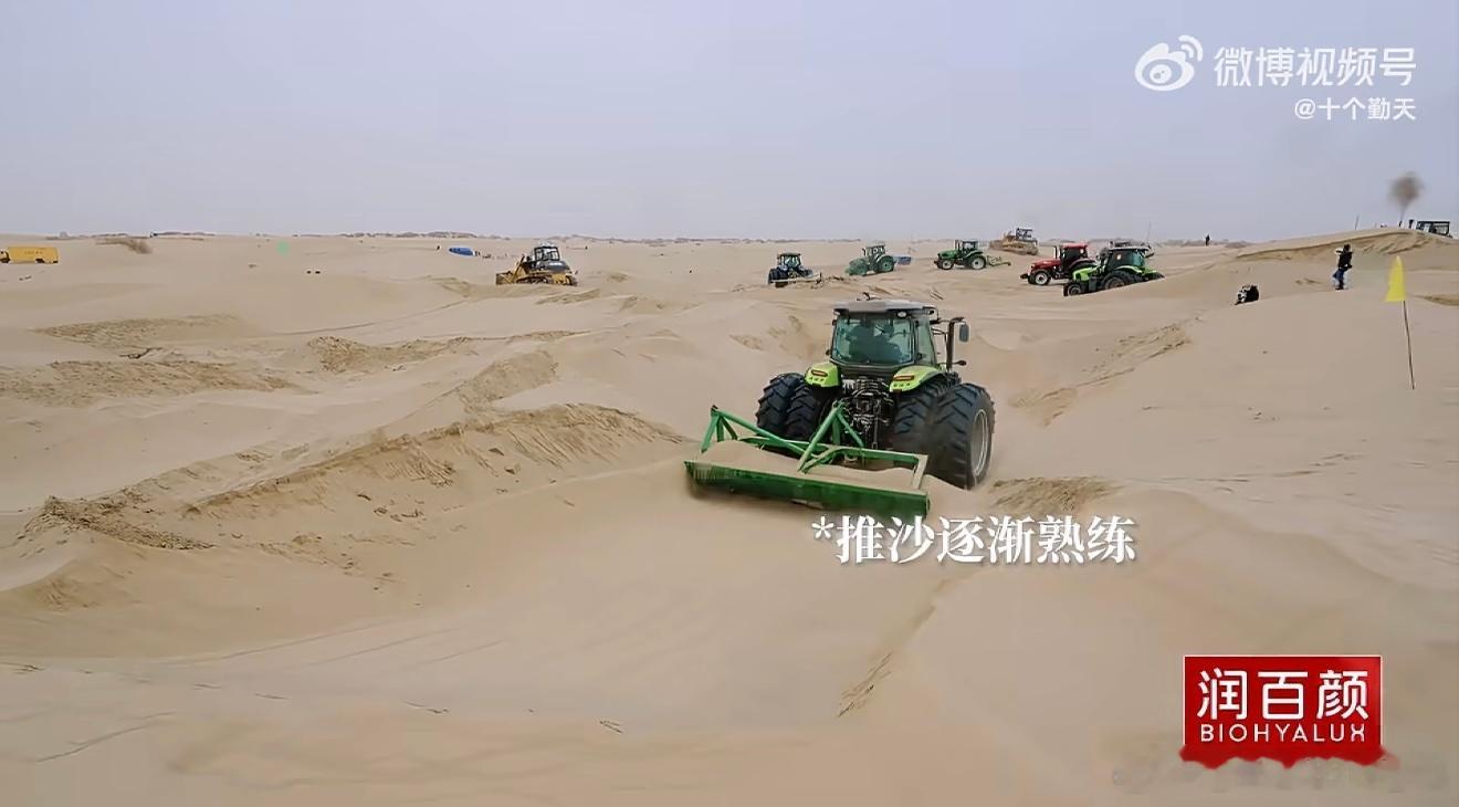 十个勤天沙漠上的愚公移山 看十个勤天在沙漠里续写“愚公故事”，用双手一点点改变地