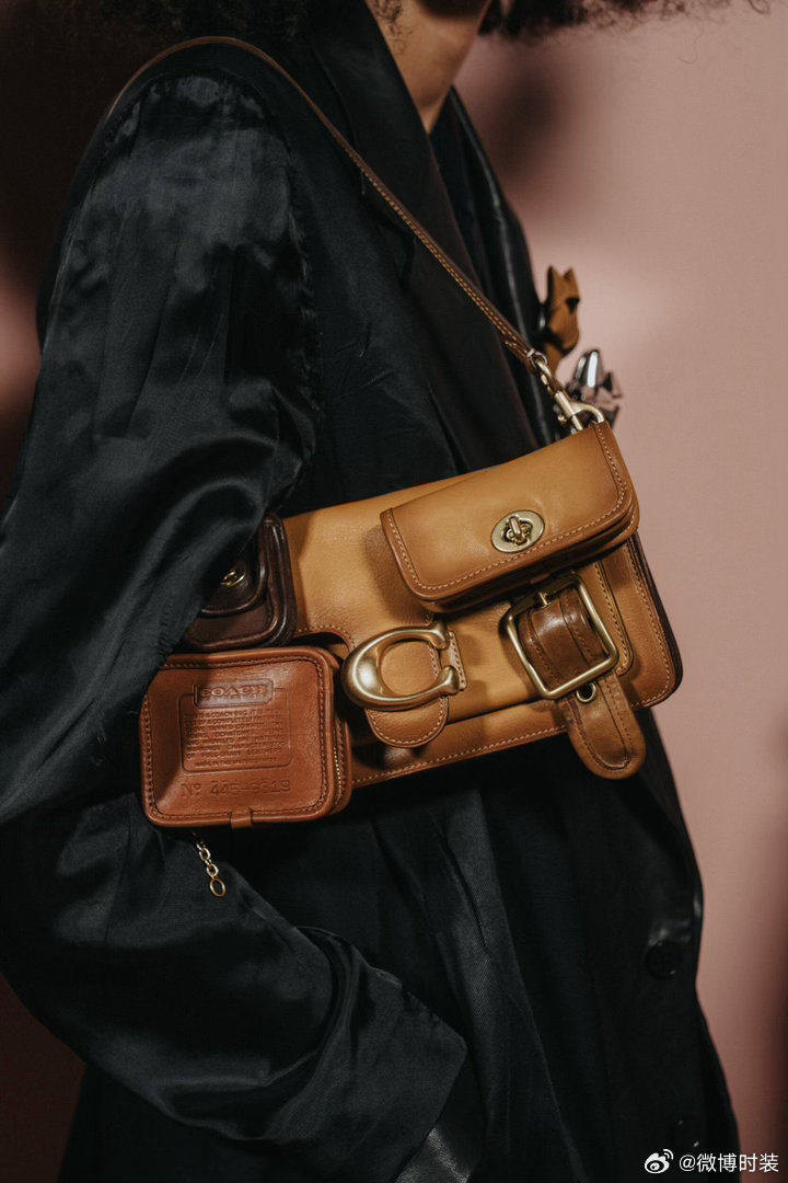 手袋crush 【纽约时装周 Coach手袋】kisslock口袋设计致敬品牌金