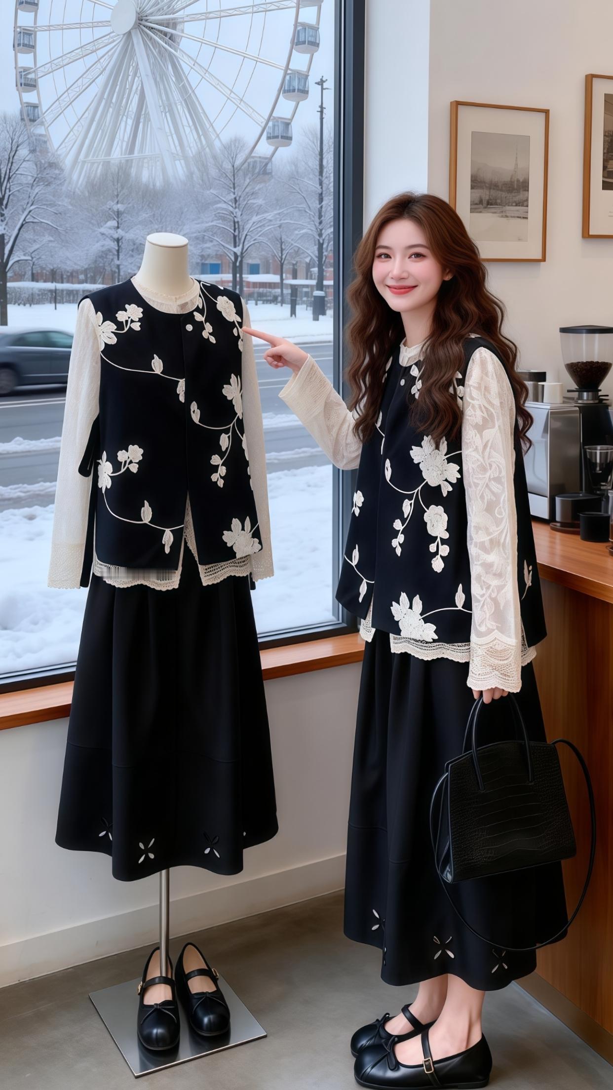 减龄气质 精致穿搭 气质女神穿搭 气质穿搭 复古穿搭