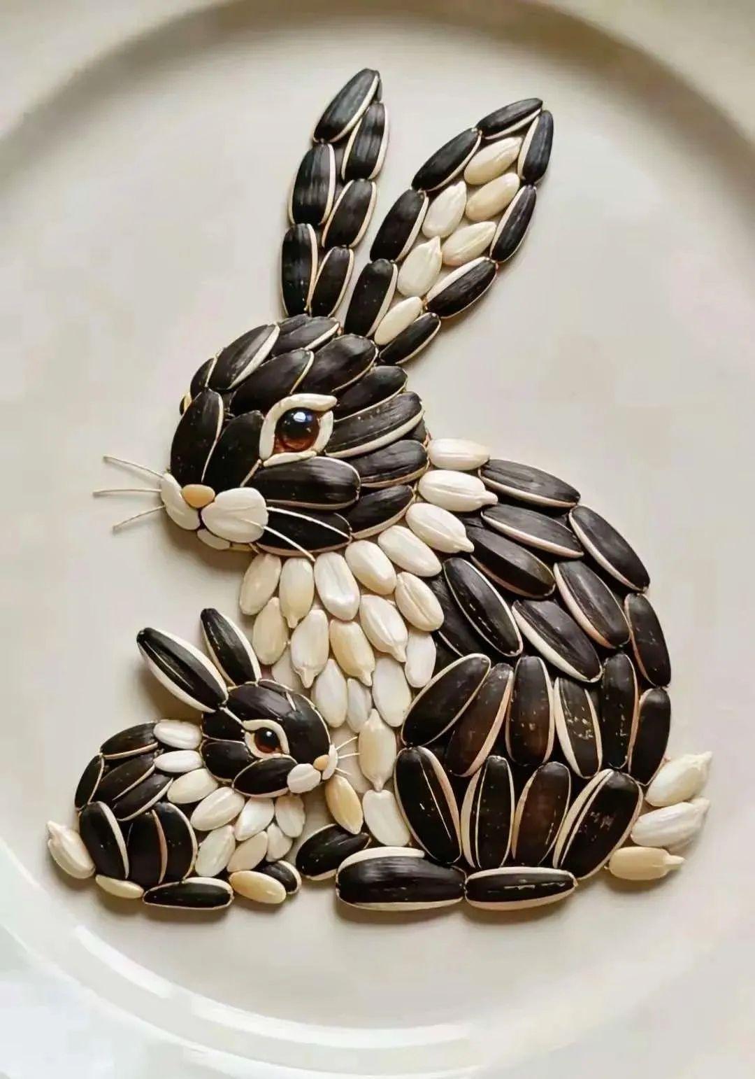 葵花籽 瓜子画 手工制作 瓜子 新鲜出炉