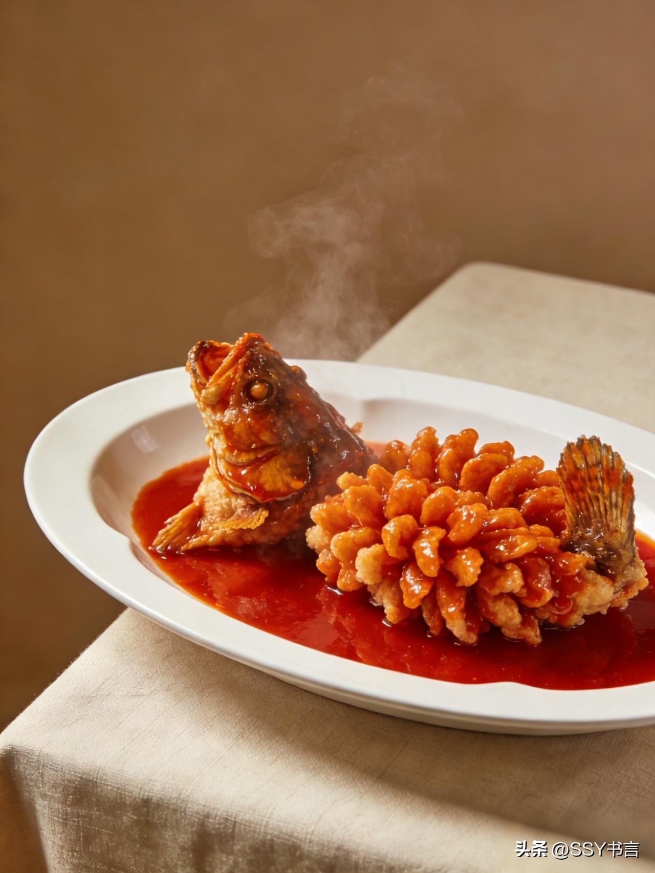 《松鼠桂鱼：苏帮菜里的“颜值担当”》

说到苏帮菜，松鼠桂鱼绝对是餐桌上的“明星