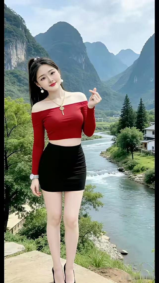 春山溪韵
群山叠翠黛相连，
碧水清溪绕石潺。
润物东风催百草，
逢春万卉竞芳颜。