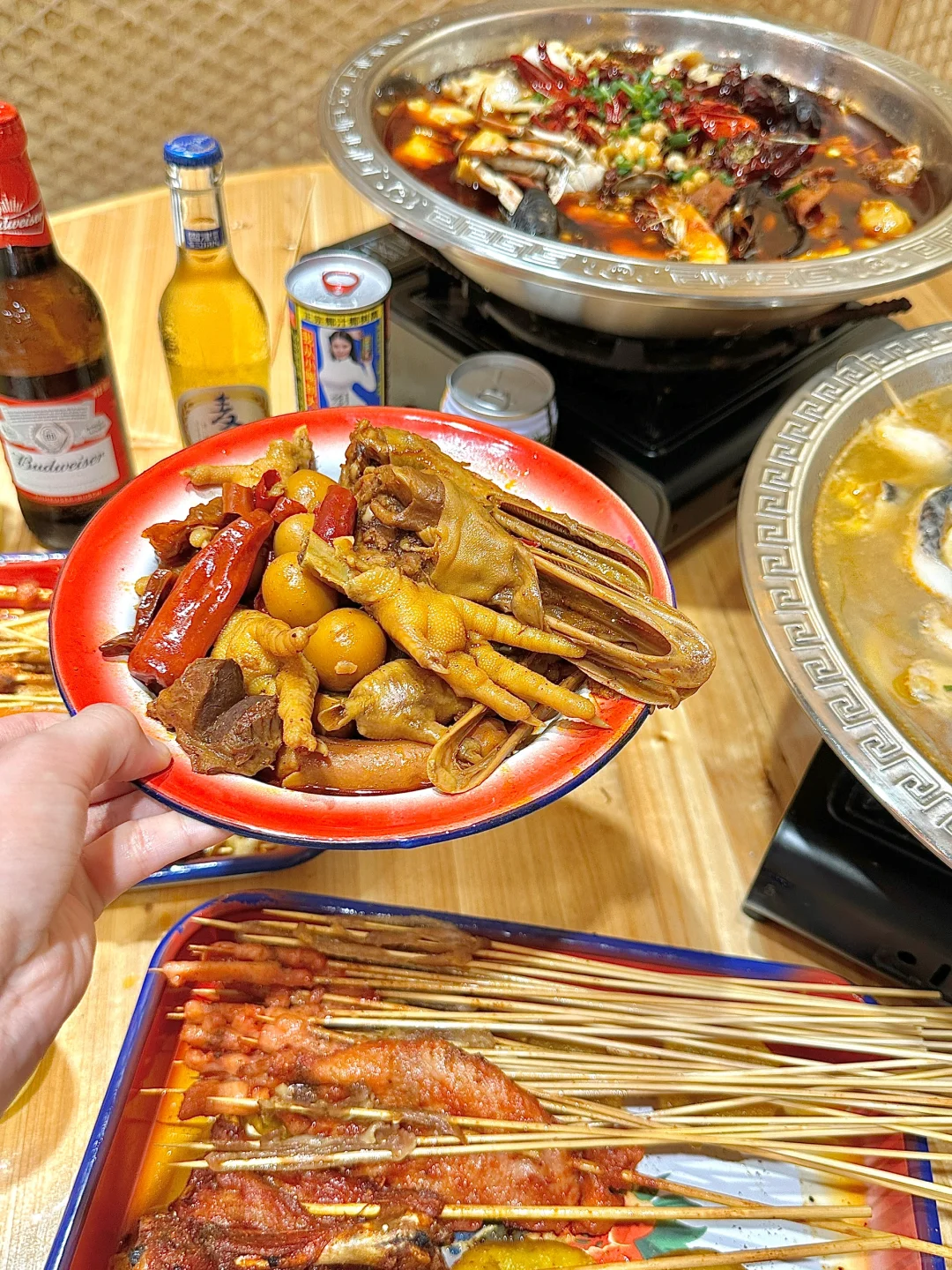 🐠上饶必吃！廖脑壳钢盆水煮鱼，麻辣鲜香超满