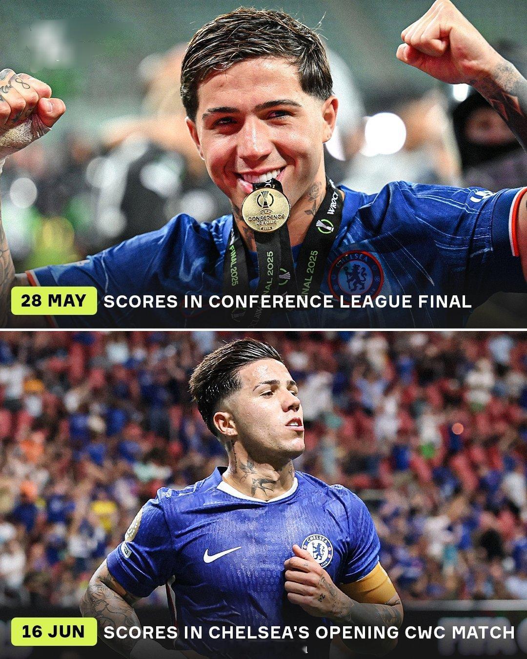 恩佐·费尔南德斯是切尔西的可靠先生😎🇦🇷对洛杉矶俱乐部进球⚽，恩佐成为在2