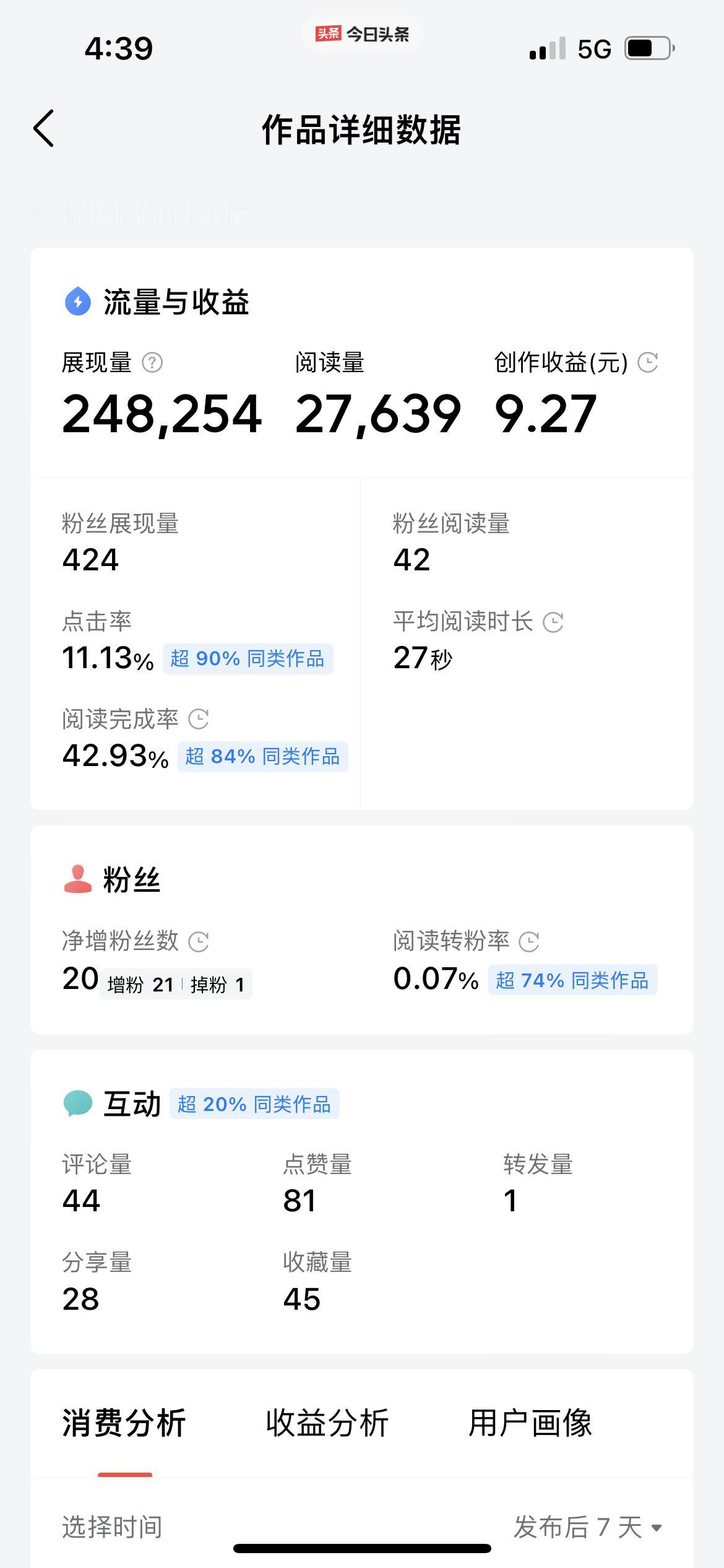 两天头条创作入账都是超十元！深耕A股创作，我把头条收益的“雪球”滚起来了

周末