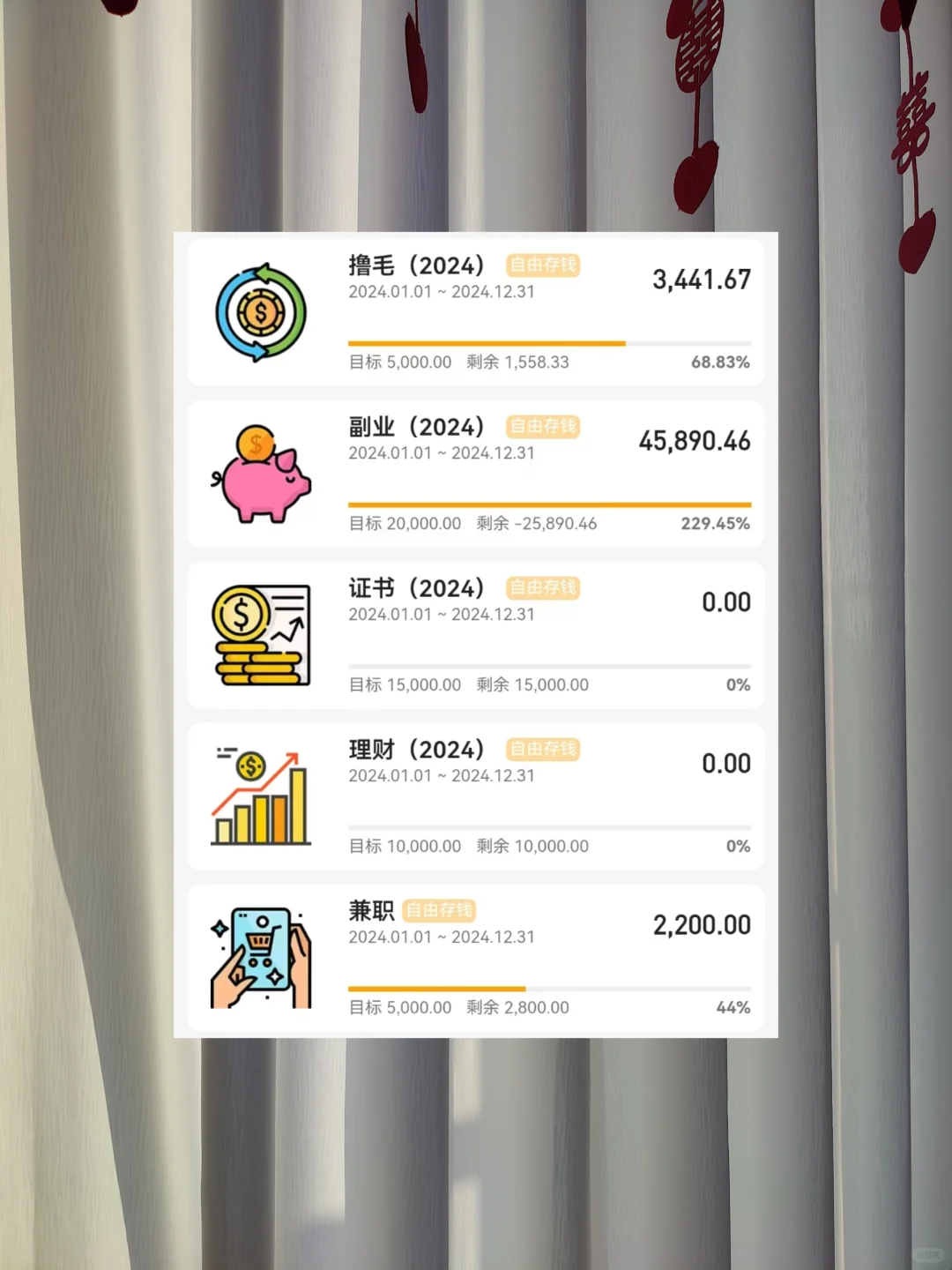 已存6.3W|做副业太快乐，2024年收入大公开