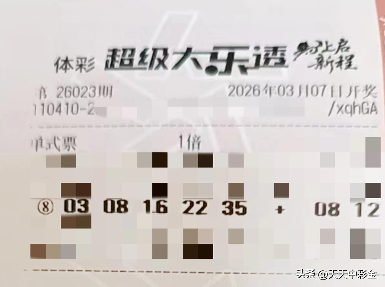 随手拍张照【晒票票】看遍了繁华，才明白返璞归真最是难能可贵。分享大乐透第2602