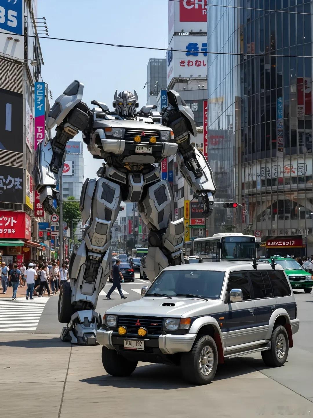帕杰罗  Transformer robot Pajero.mitsubishi