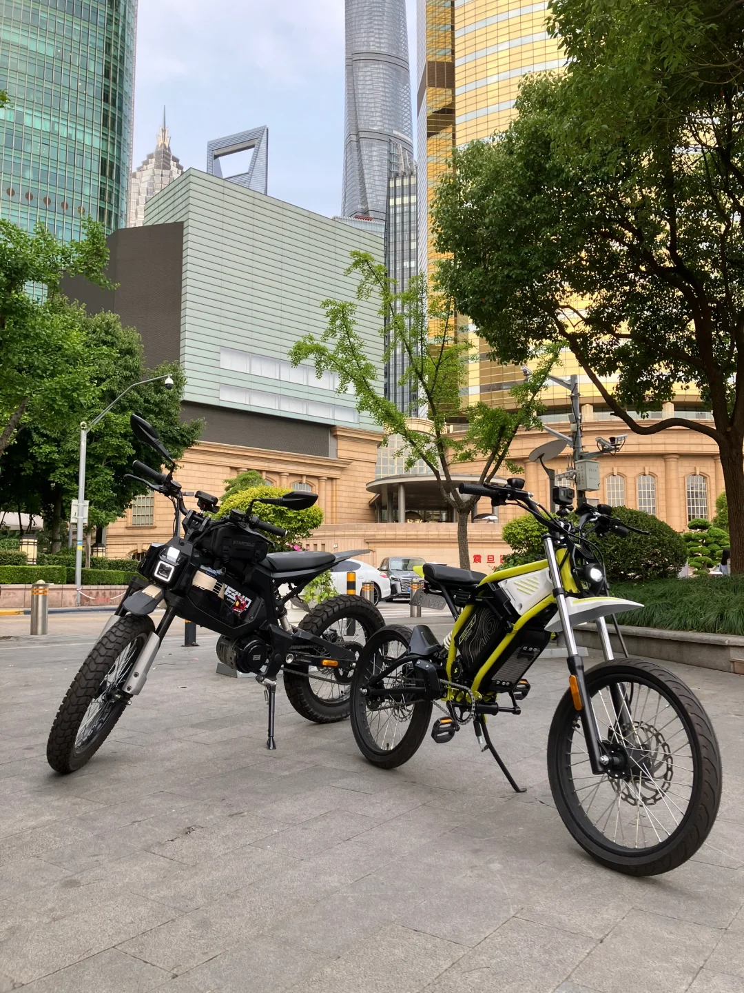 跨骑电自双雄，谁更帅