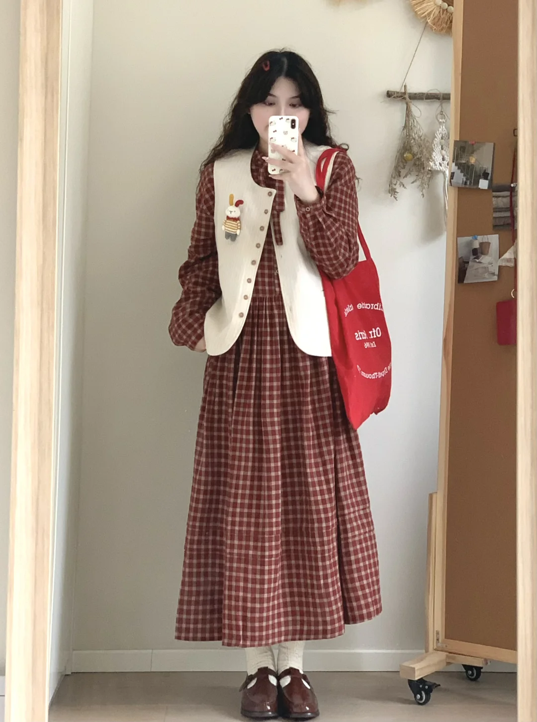 📕每年都有一件好看的红格子裙！