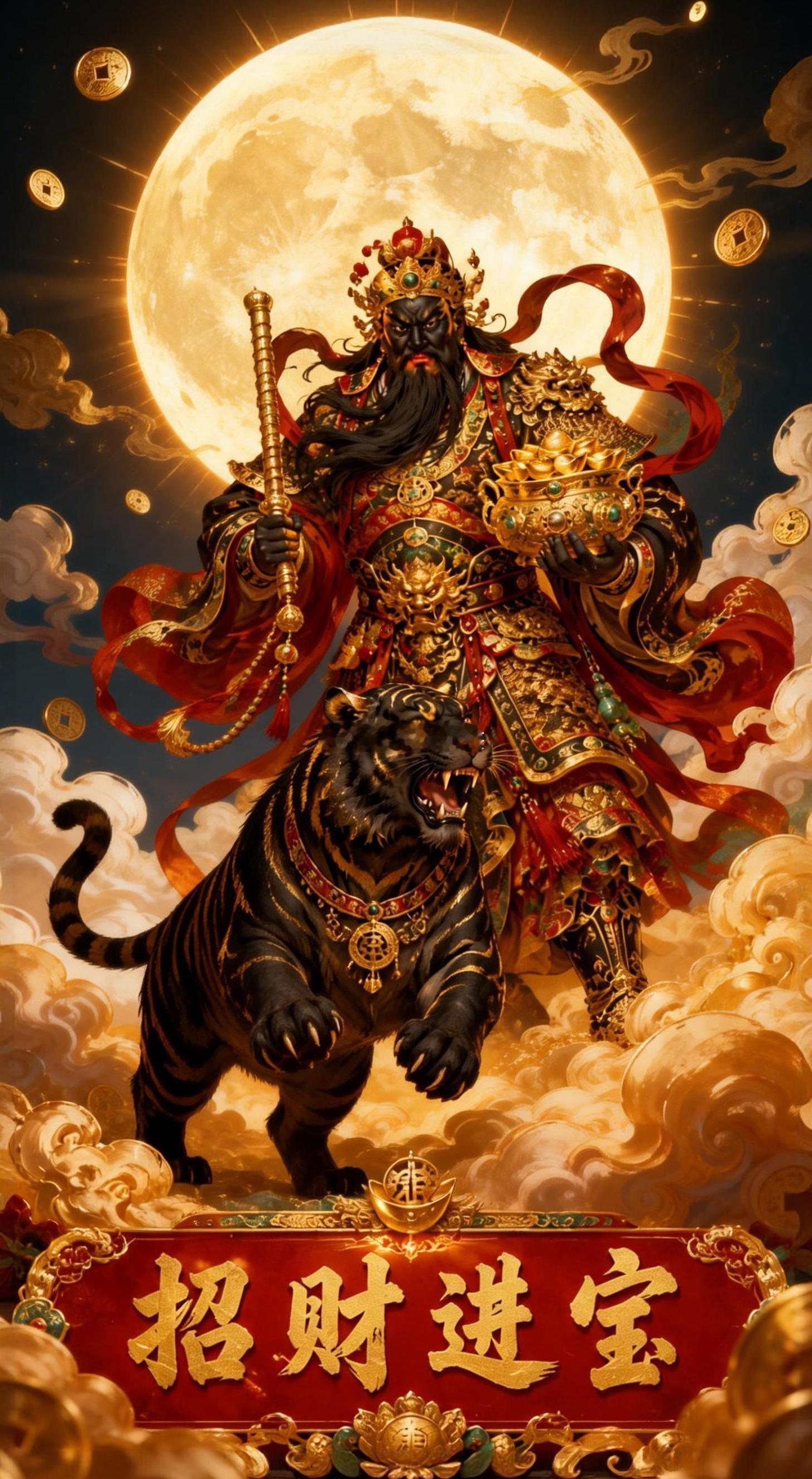 赵公明点财。周五接这条，下周财路畅通。财运连连